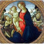 Madonna and Child with Infant, St. John the Baptist and Attending Angel JACOPO del SELLAIO